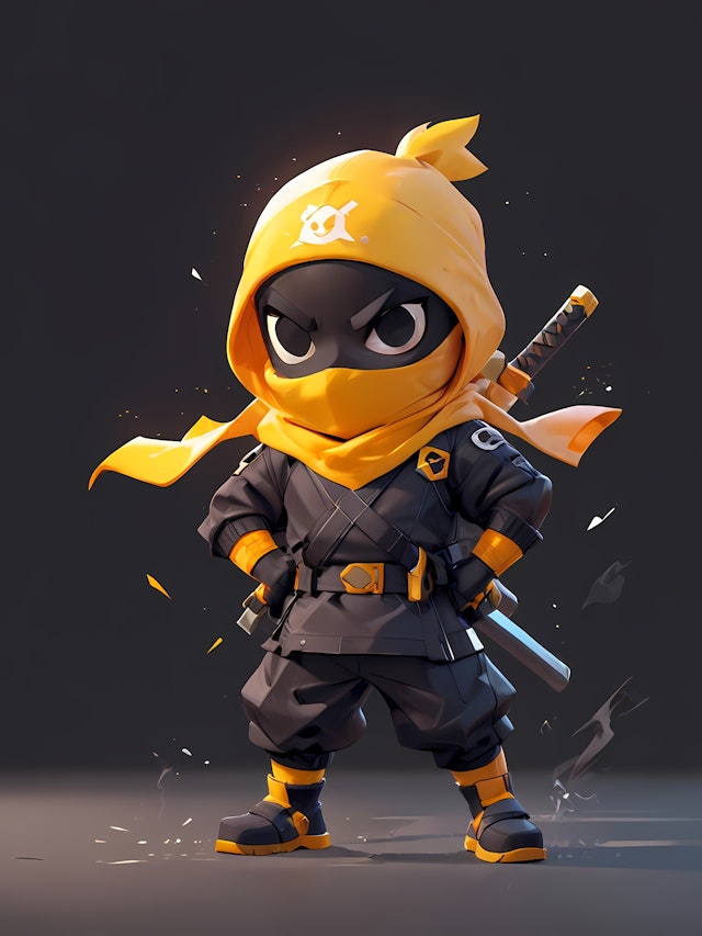 Chibi Ninja Illustration