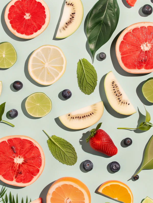 Vibrant Fruit Flat Lay