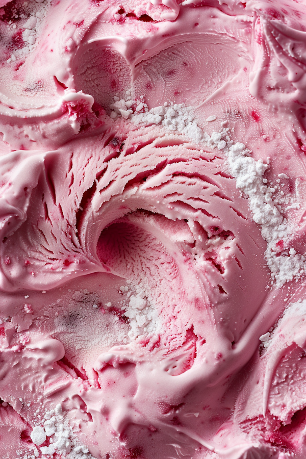 Strawberry Ice Cream Close-Up