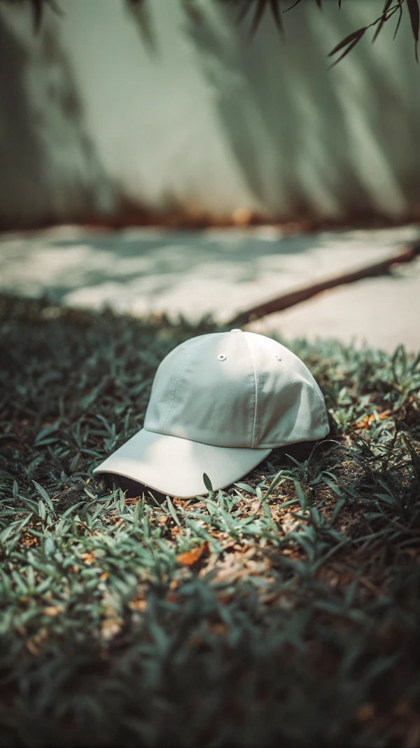 Baseball Cap on Grass
