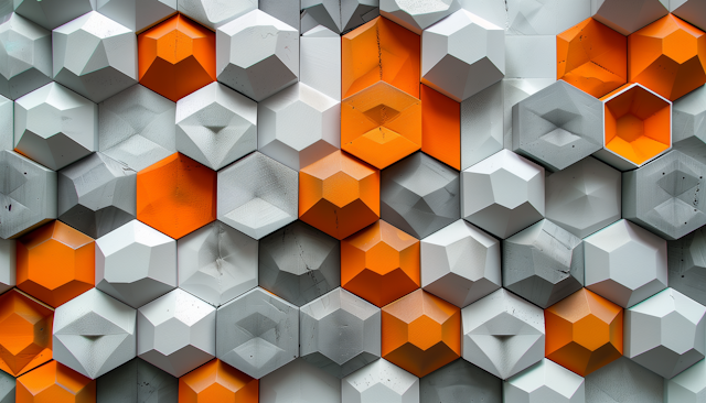 Geometric Hexagon Pattern