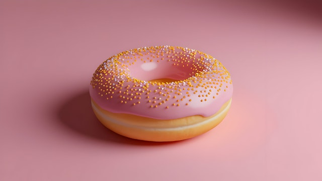 Glossy Pink Donut