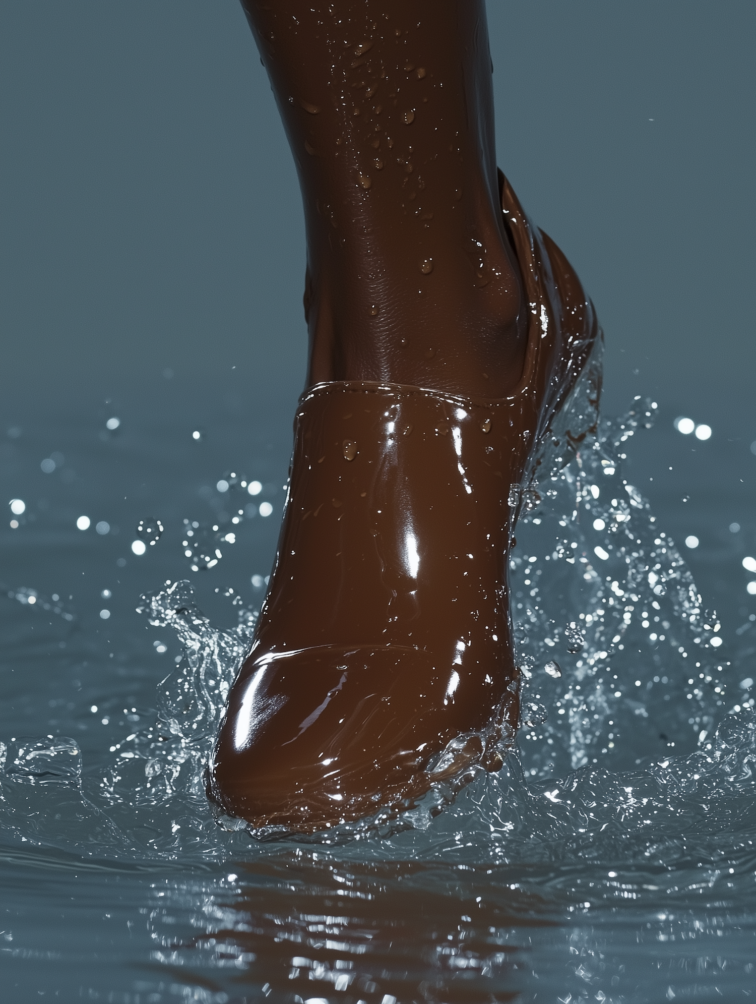 Foot Splashing into Water