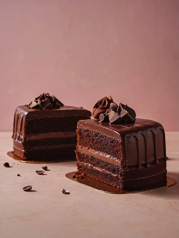 Chocolate Cake Slices