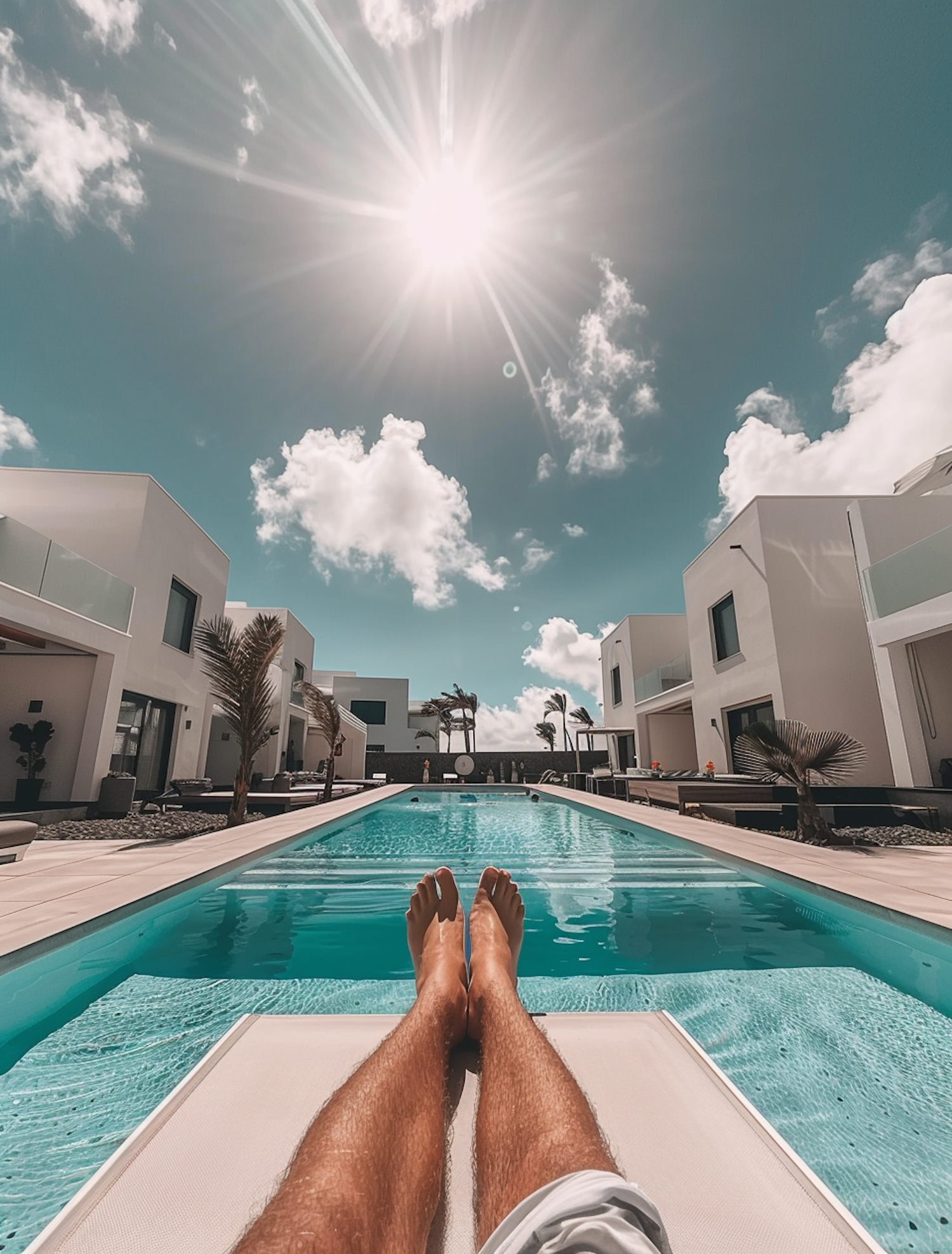 Luxurious Poolside Relaxation