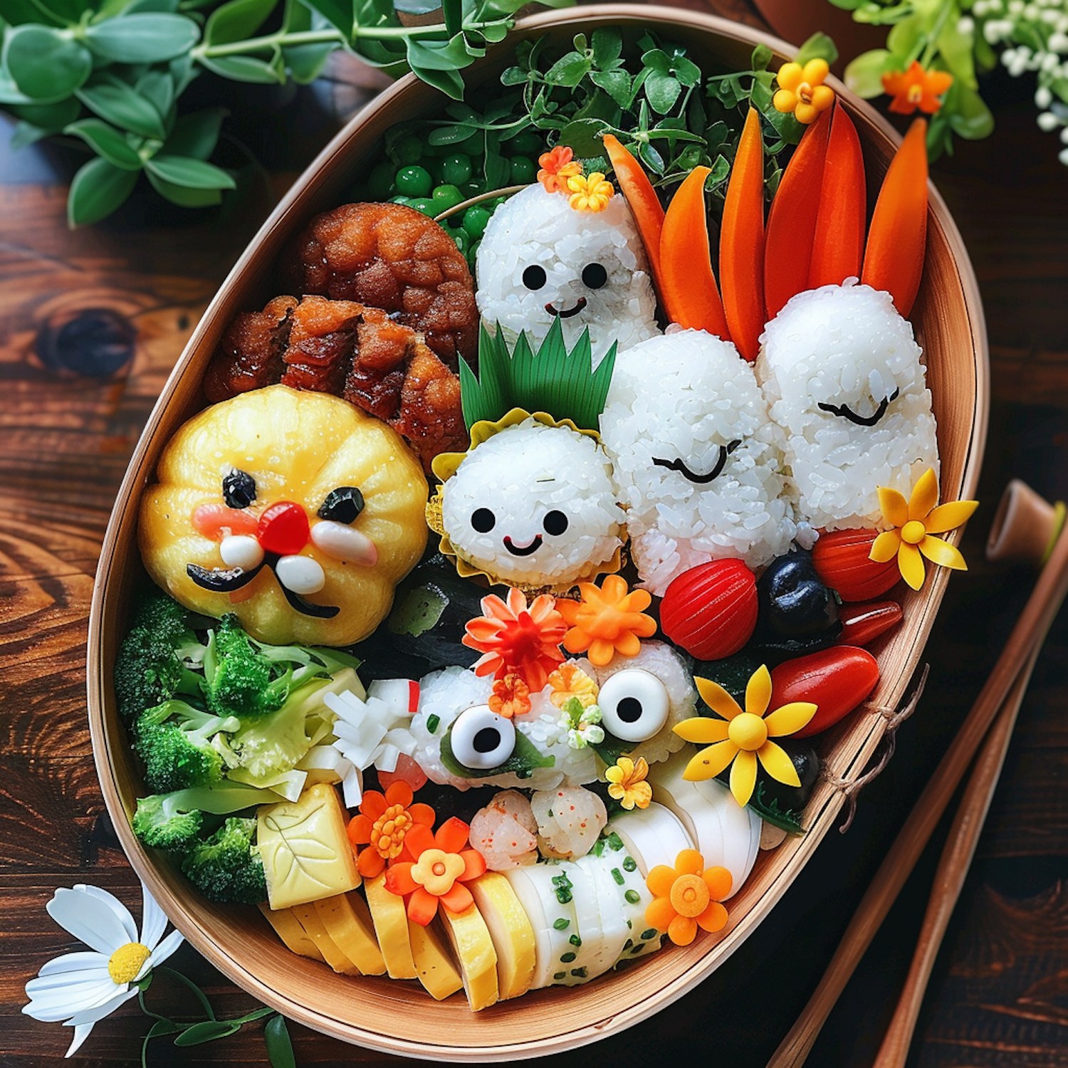 Artistic Bento Box Creation