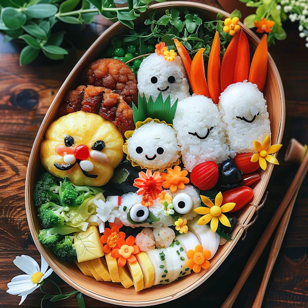 Artistic Bento Box Creation