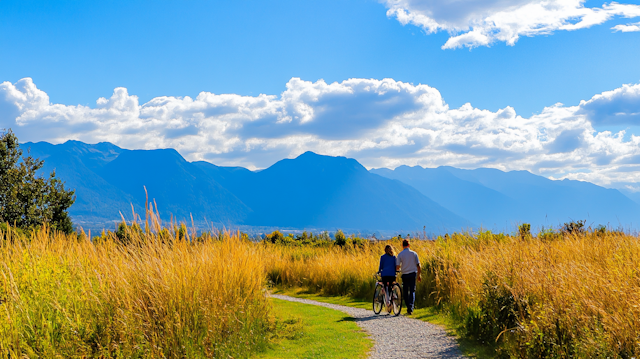 Serene Landscape with Companions