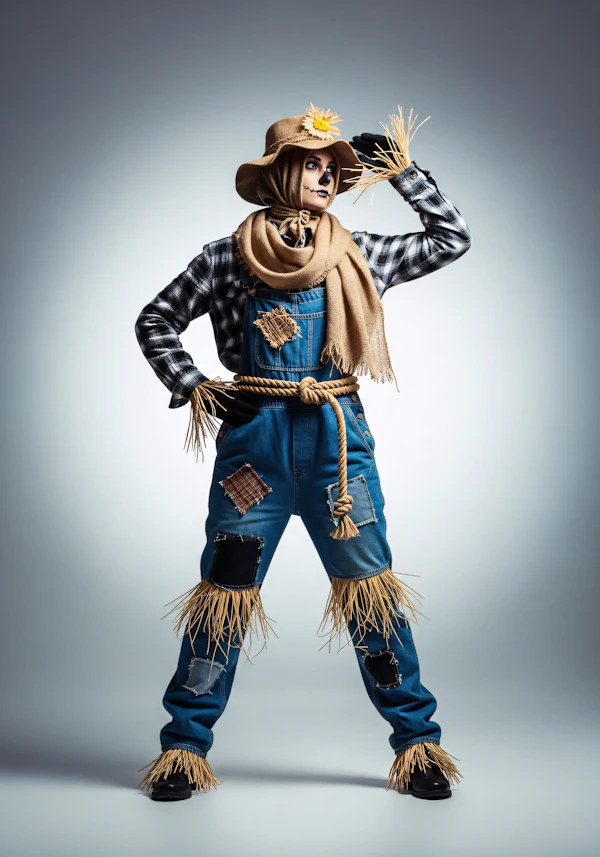 Scarecrow Costume Pose
