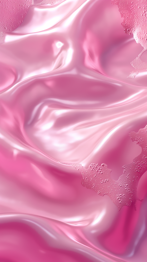 Abstract Swirling Pink Satin