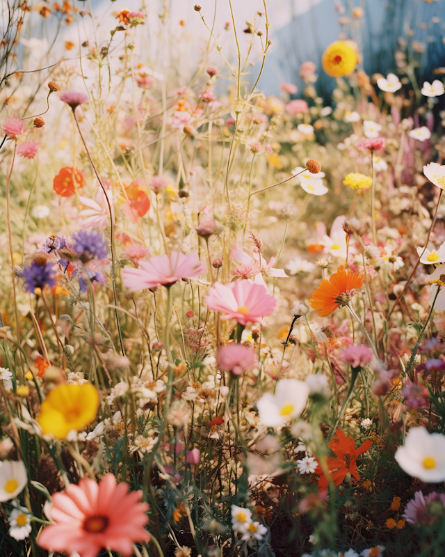 Sunlit Wildflower Tapestry