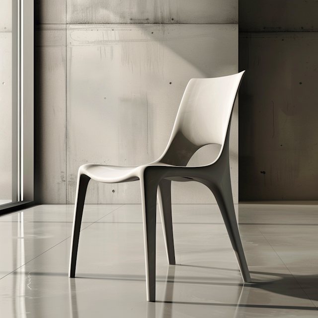 Modern Chair in a Minimalistic Interior