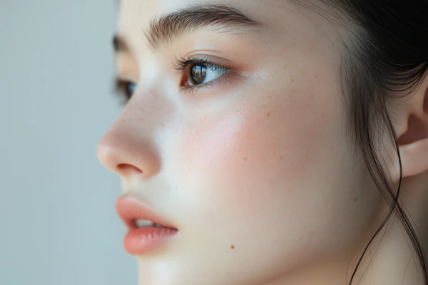 Freckled Woman Portrait