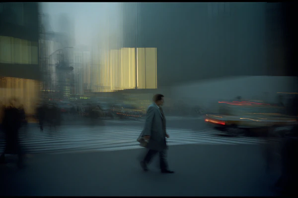 Urban Crosswalk Scene