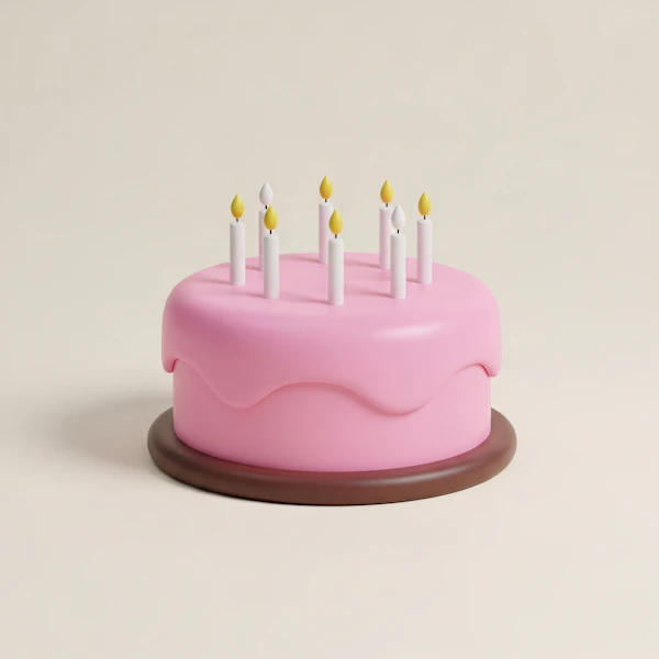 Pink Frosted Cake