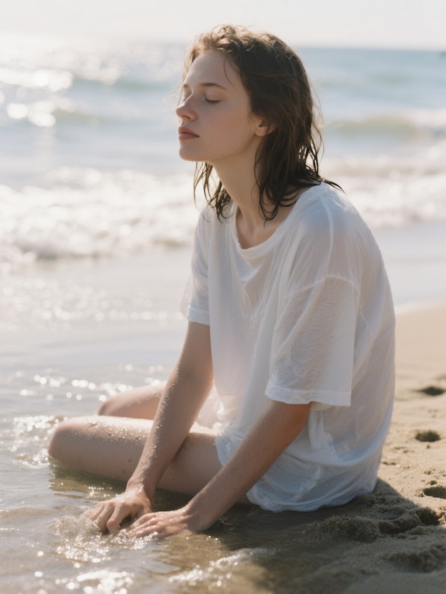 Serene Beach Moment
