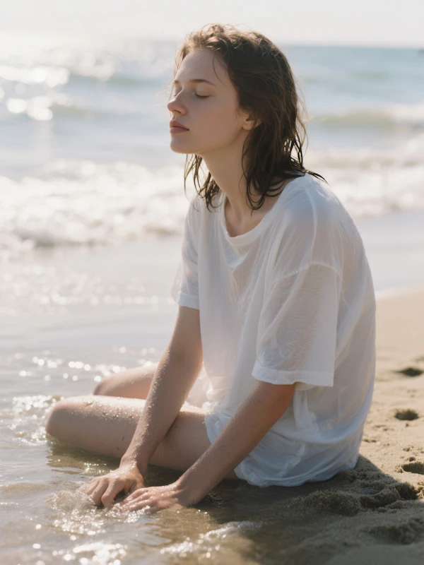 Serene Beach Moment