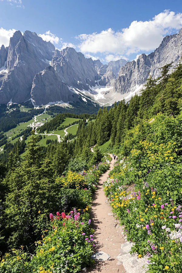 Mountain Trail Landscape