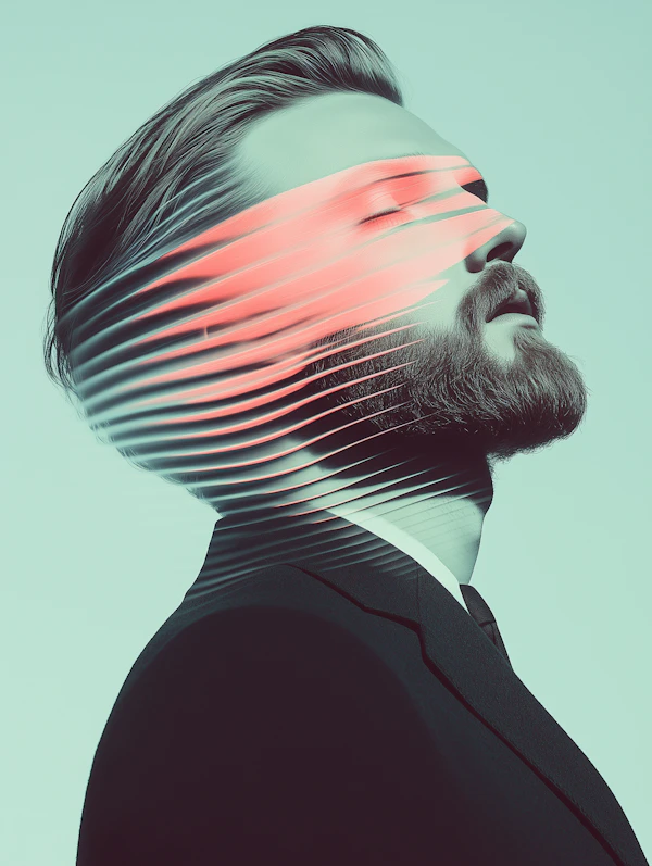 Surreal Glitch Portrait