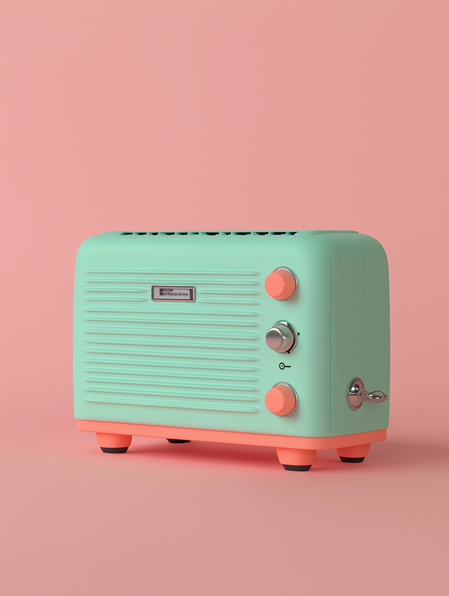 Vintage Mint Green Toaster