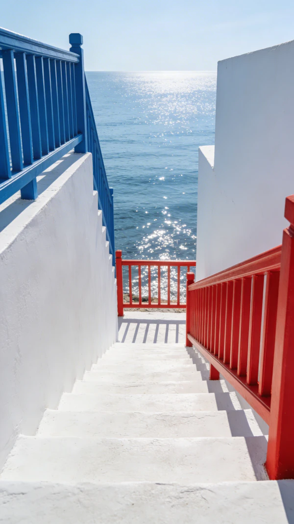 Coastal Staircase View