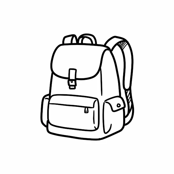 Line Drawing Backpack