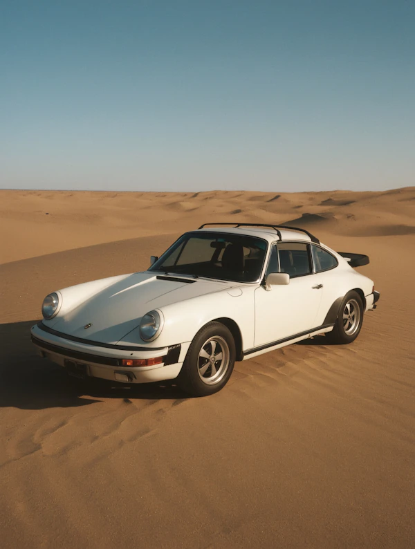 Classic Car in Desert