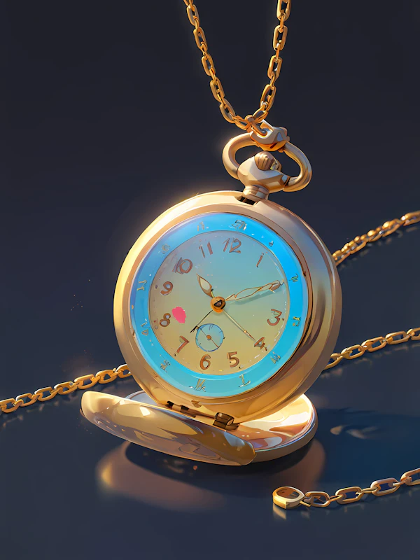 Elegant Gold Pocket Watch