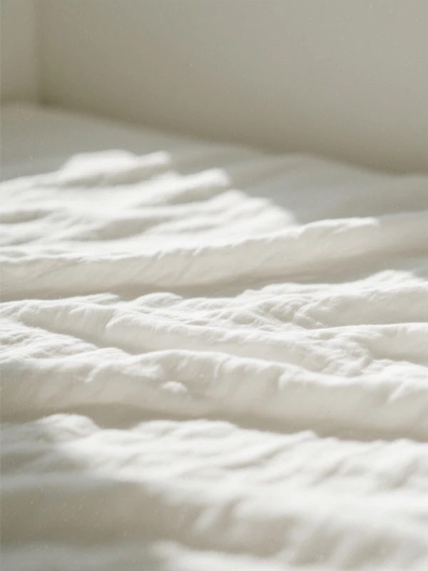 Textured White Fabric