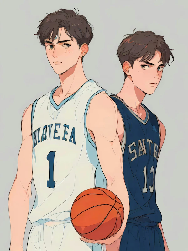Basketball Duo Portrait