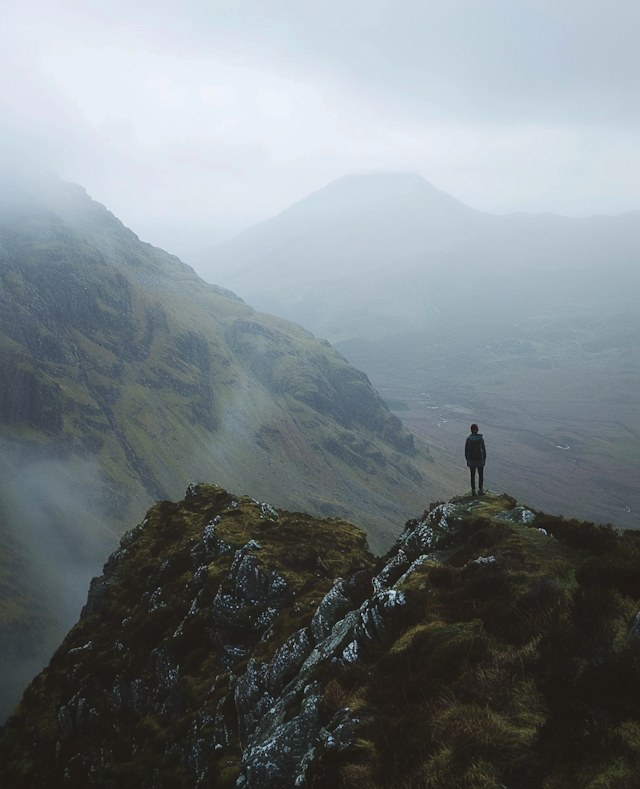 Contemplation in a Vast Landscape