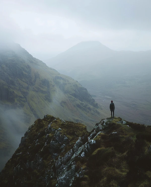 Contemplation in a Vast Landscape