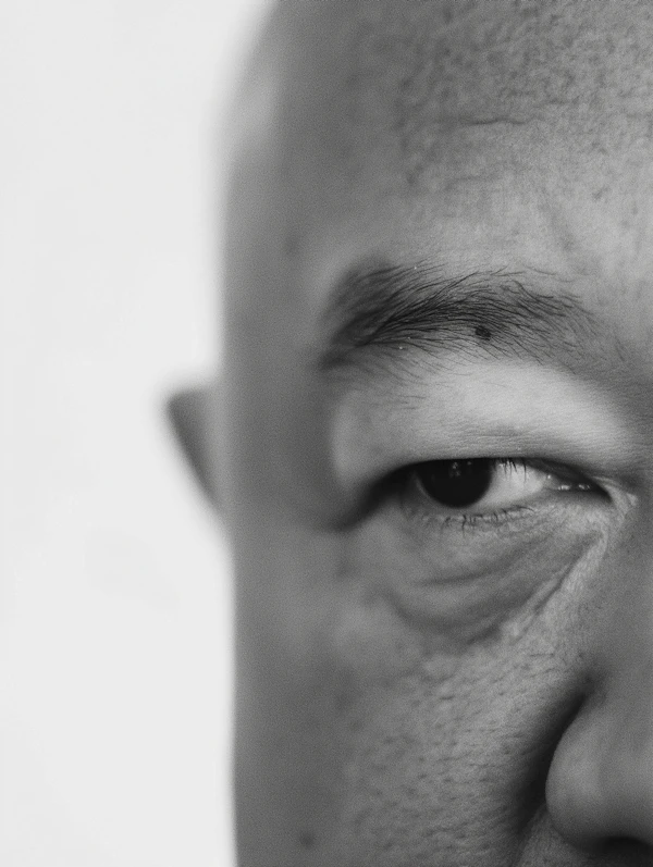Monochrome Eye Close-Up