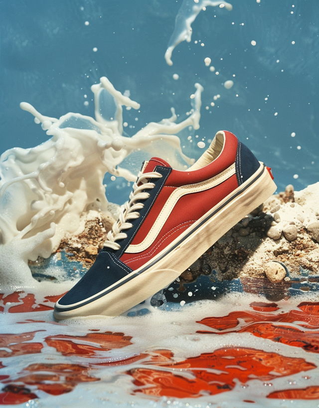 Dynamic Sneaker Splash