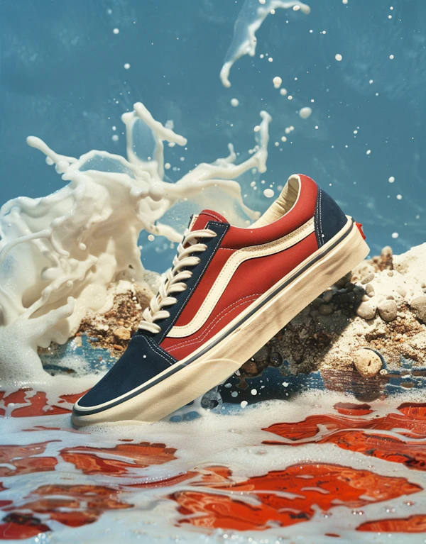 Dynamic Sneaker Splash