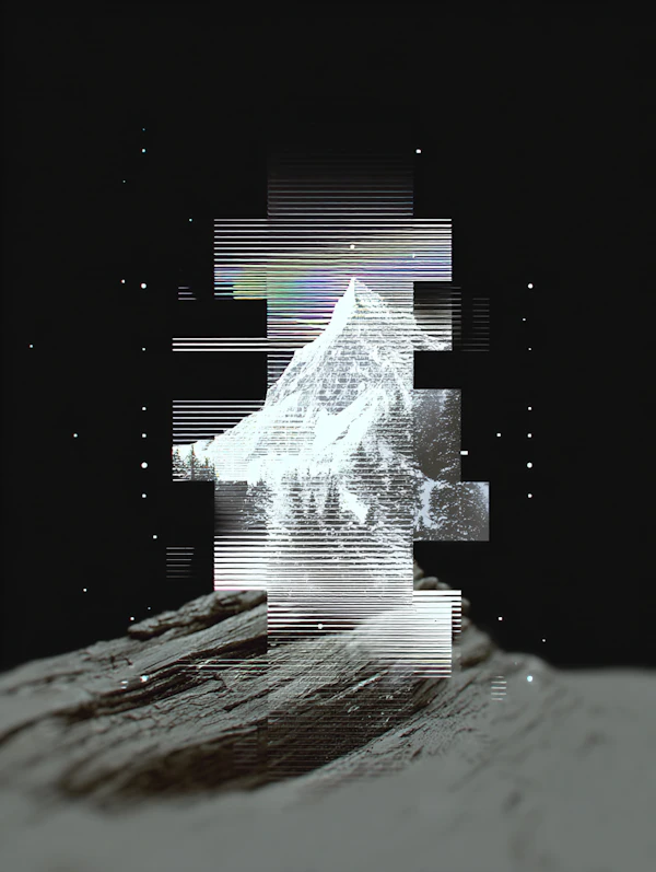 Glitch Mountain Art