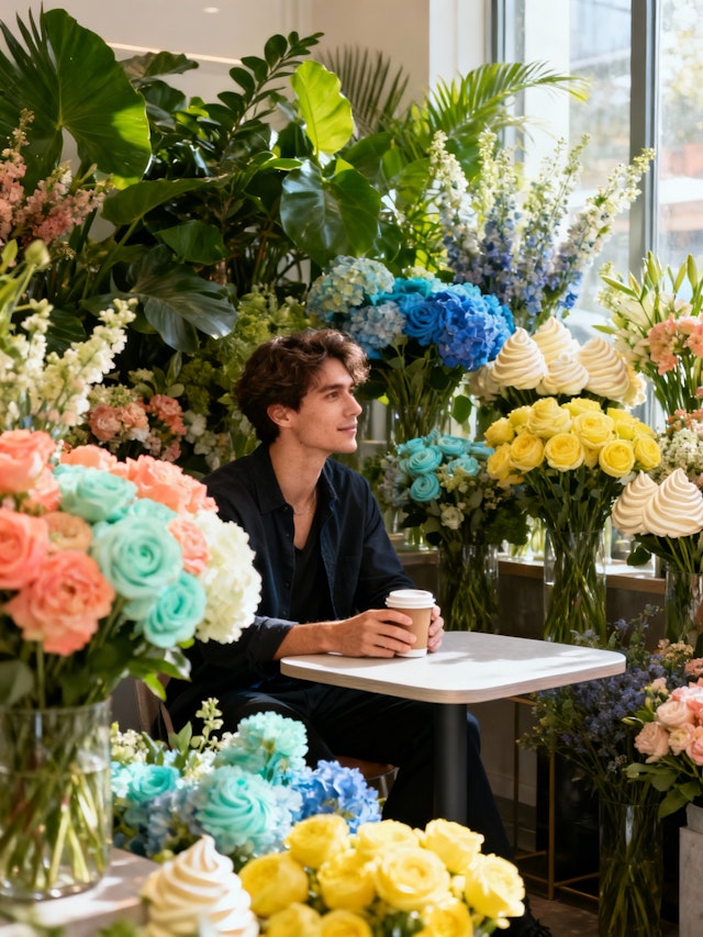 Floral Coffee Moment