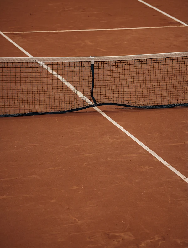 Clay Tennis Court Scene