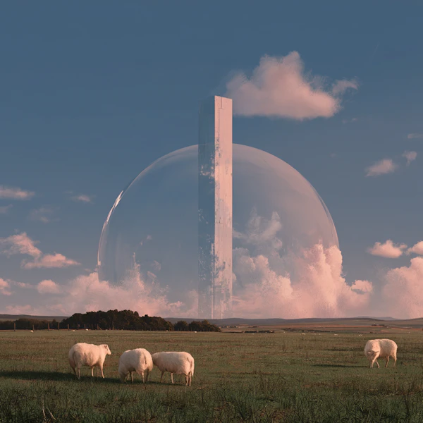 Pastoral Futuristic Scene