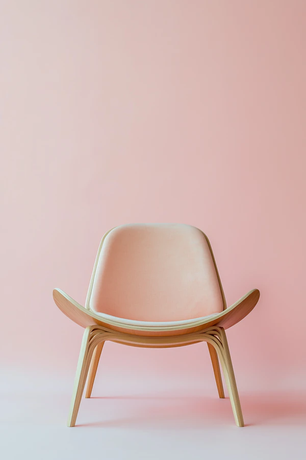 Minimalist Pink Chair