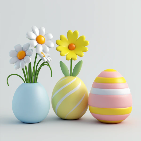 Colorful 3D Egg Art
