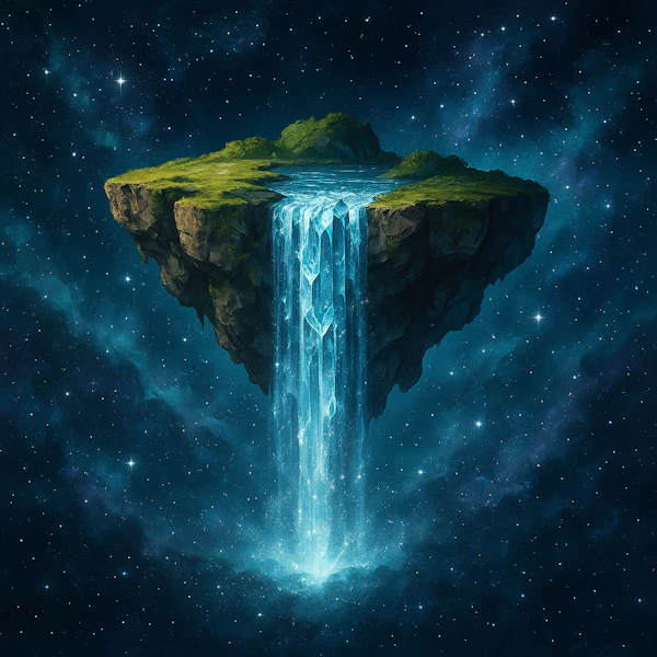 Floating Island in Space