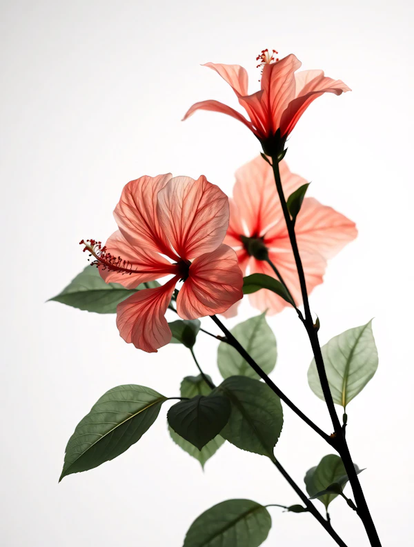 Close-Up Hibiscus Flowers