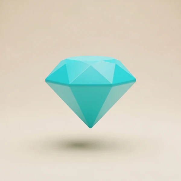 Floating Turquoise Gem