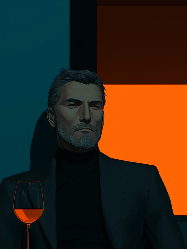 Stylized Man Portrait