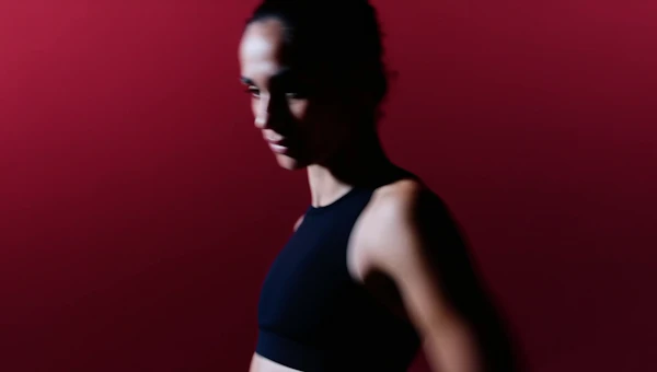 Dynamic Red Portrait