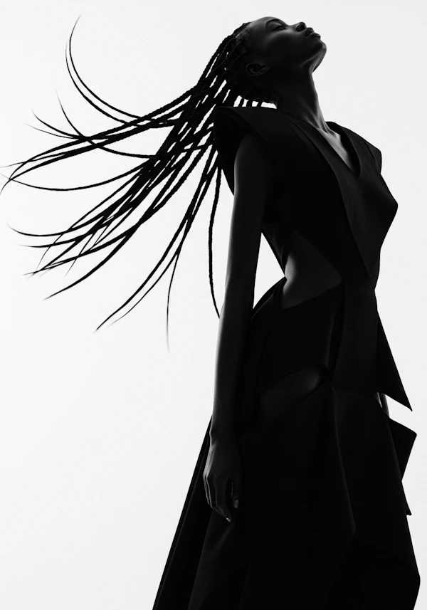 Avant-Garde Fashion Pose