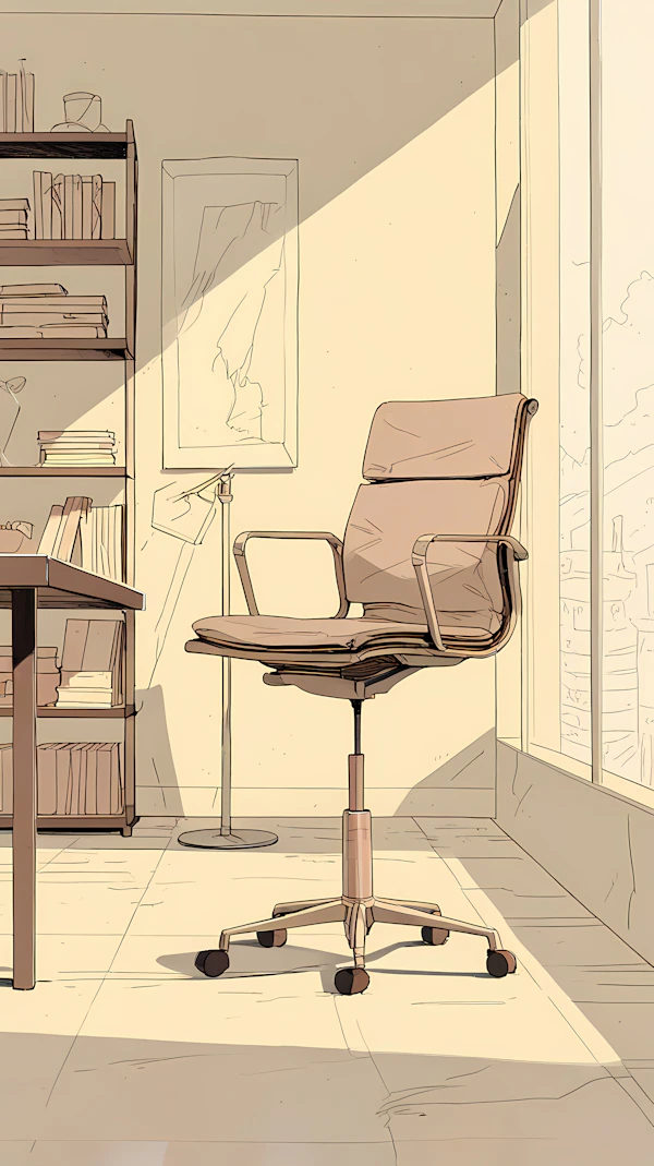 Cozy Office Illustration