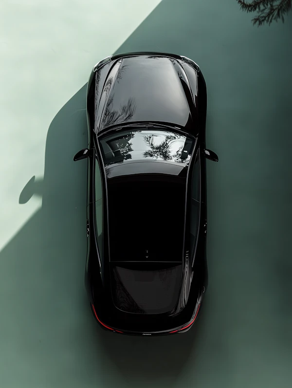 Sleek Black Car Design