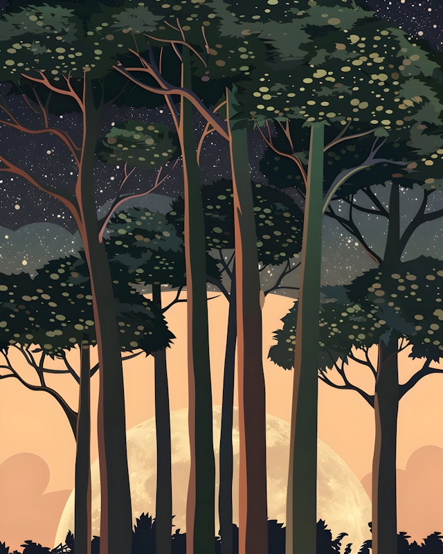 Serene Forest Night